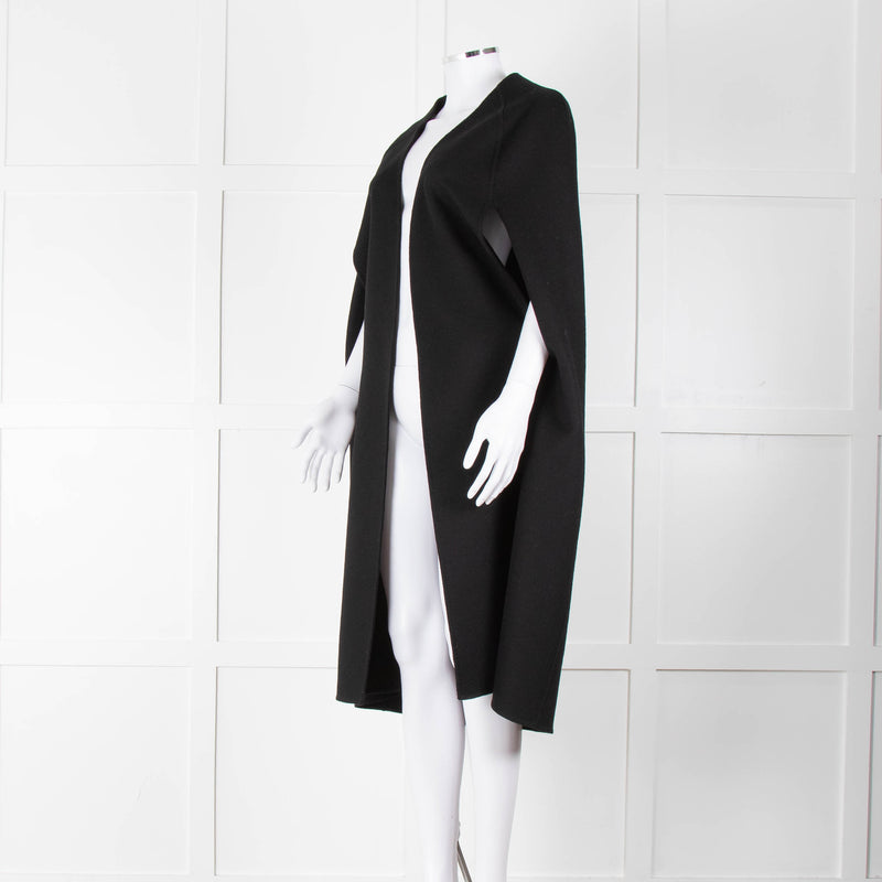 Louise Kennedy Black Wool Long Cape