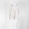 Amina Rubinacci Light Grey Cashmere Blend Edge To Edge Cardigan