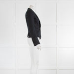 D Squared Black Sequin Label Tuxedo Blazer