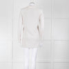 Amina Rubinacci Light Grey Cashmere Blend Edge To Edge Cardigan