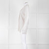 Amina Rubinacci Light Grey Cashmere Blend Edge To Edge Cardigan