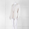 Amina Rubinacci Light Grey Cashmere Blend Edge To Edge Cardigan