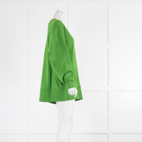 Essential Antwerp Green Zip Side Sweatshirt