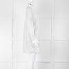Amina Rubinacci Light Grey Linen Elastic Detail Cardigan