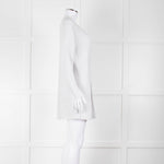 Amina Rubinacci Light Grey Tiny Sequin Cotton Blend Cardigan