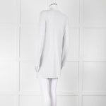 Amina Rubinacci Light Grey Tiny Sequin Cotton Blend Cardigan