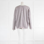 Henri Christ Grey Pink Marl V Neck Jumper