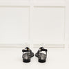 Victoria Beckham Black T Bar Watch Chain Sandals