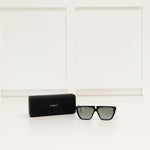 Givenchy Black Flat Top Rounded Sunglasses