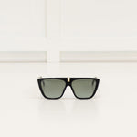 Givenchy Black Flat Top Rounded Sunglasses