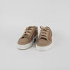 Burberry Beige Leather + Canvas Trainers