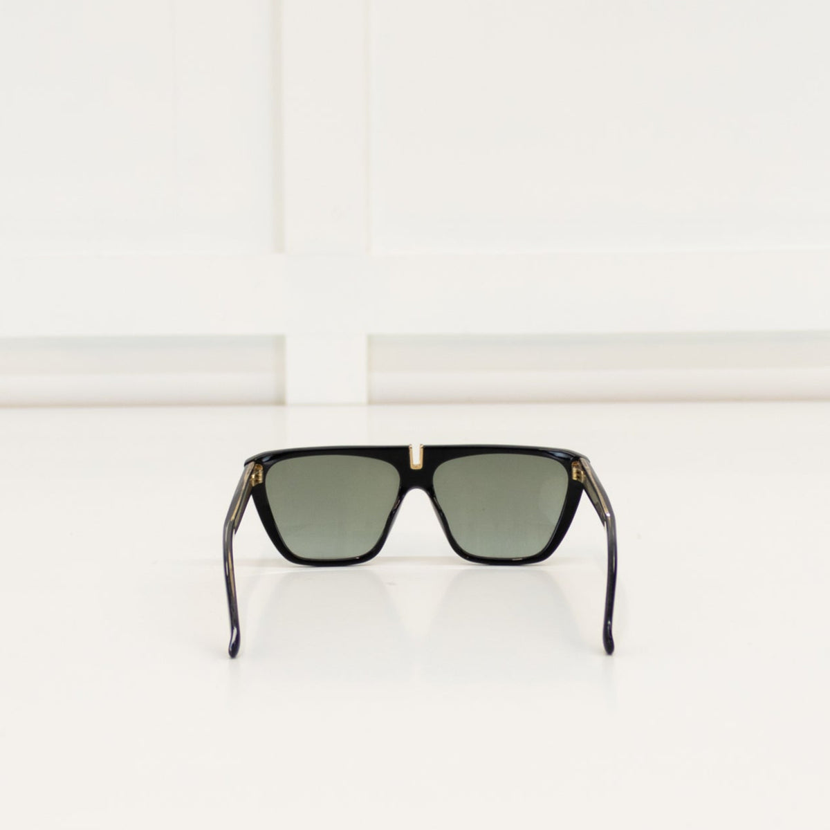 Givenchy Black Flat Top Rounded Sunglasses
