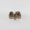 Burberry Beige Leather + Canvas Trainers