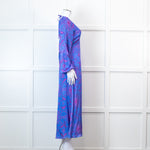 Aspiga Blue And Pink Paisley Tie Back Maxi Dress