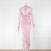 Rat & Boa Pink Snake Print Long Strappy Dress with Matching Top