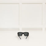Prada Black Logo Wrap Around Sunglasses