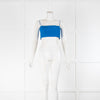 Gauge81 Blue Silk Bandeau Top