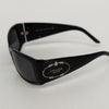 Prada Black Logo Wrap Around Sunglasses