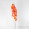 Rat & Boa Orange & Pink Long Sleeve Top With Ties