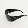 Prada Black Logo Wrap Around Sunglasses