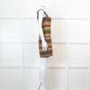 Missoni Green And Orange Knit Cut Away Mini Dress