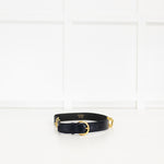 Salvatore Ferragamo Black Double Gancini Bit Belt