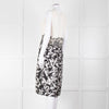 Max Mara Cream Black Floral Bottom Sleeveless Dress