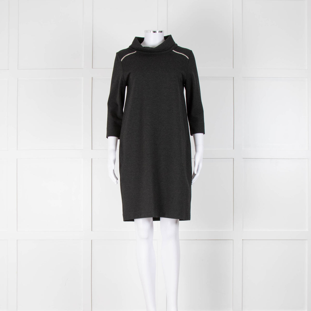 D'EXTERIOR Grey Dress With Shoulder Detail