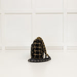 Chanel Black Quilted Tweed Medium 19 Flap Bag