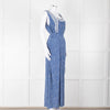 Polo Ralph Lauren Blue White Floral Sleeveless Maxi Dress