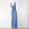 Polo Ralph Lauren Blue White Floral Sleeveless Maxi Dress