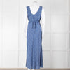 Polo Ralph Lauren Blue White Floral Sleeveless Maxi Dress