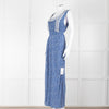 Polo Ralph Lauren Blue White Floral Sleeveless Maxi Dress
