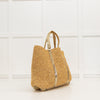 Vanessa Bruno Le Cabas Straw Tote Bag With Gold Sequins