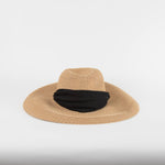 Eugenia Kim Tan Cassidy Hemp Sunhat With Black Tie