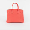 Hermes Rose Jaipur Birkin 30 Bag In Epsom Leather Palladium Hardware