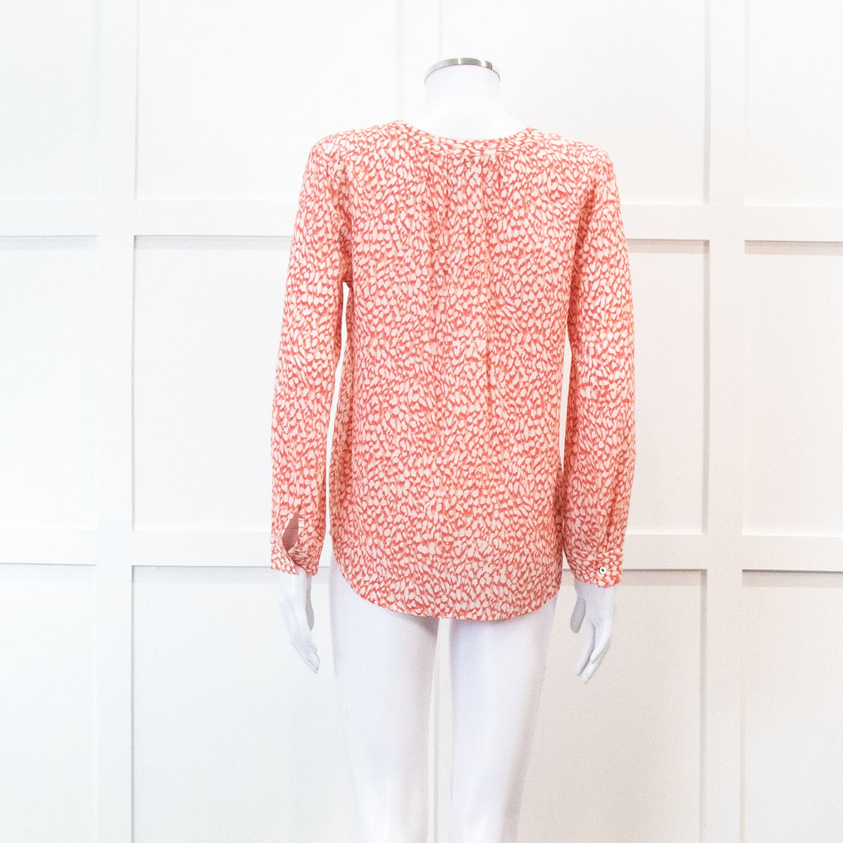 Trilogy Pink Coral Animal Print Blouse