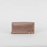 Gucci Rose Gold Long Wallet With Chain