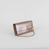 Gucci Rose Gold Long Wallet With Chain