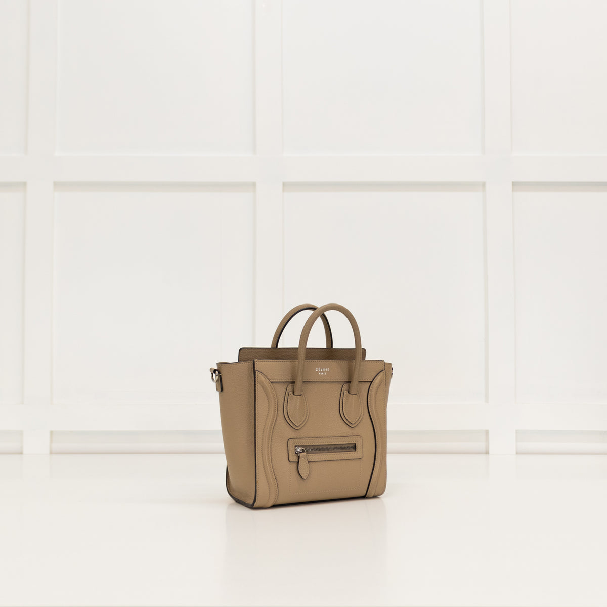 Celine Beige Nano Luggage Tote