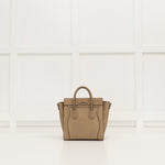 Celine Beige Nano Luggage Tote