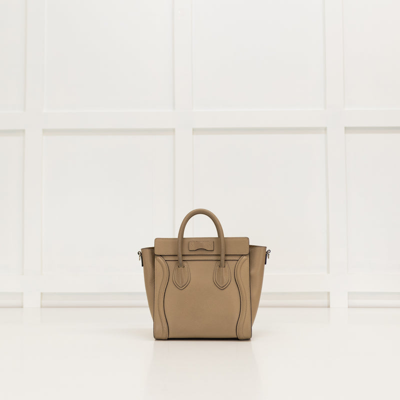 Celine Beige Nano Luggage Tote