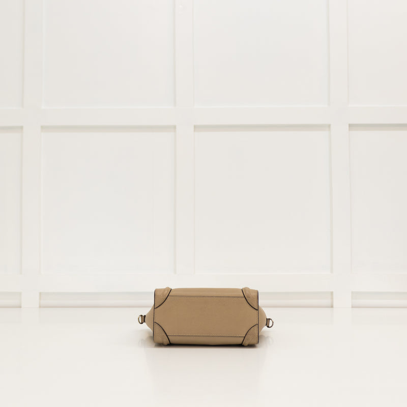 Celine Beige Nano Luggage Tote