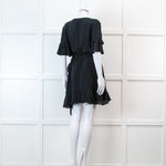Iro Black Wrap Mini Dress