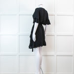 Iro Black Wrap Mini Dress
