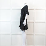 Iro Black Wrap Mini Dress