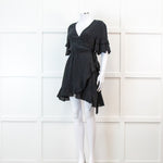 Iro Black Wrap Mini Dress