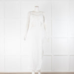 Natalie Rolt White Linen Scalloped Skirt and Bandeau Top