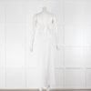 Natalie Rolt White Linen Scalloped Skirt and Bandeau Top