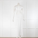 Natalie Rolt White Linen Scalloped Skirt and Bandeau Top